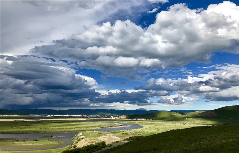 斑斕、七彩橋、草原、余輝(圖3)